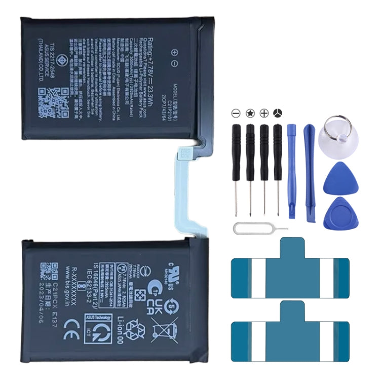 Sostituzione batteria 6000mAh per ASUS ROG Phone 6/6 Pro AI2201_C AI2201_D C21P2101, For ASUS ROG Phone 6 / 6 Pro Sostituzione batteria 6000mAh per ASUS ROG Phone 6/6 Pro AI2201_C AI2201_D C21P2101, For ASUS ROG Phone 6 / 6 Pro